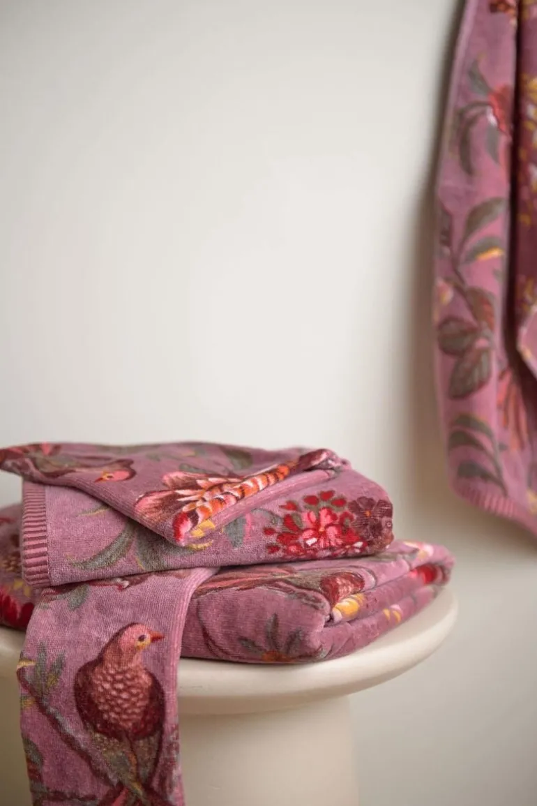 Badhanddoek Secret Garden Mauve 55X100Cm