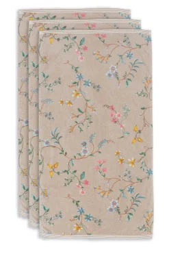 Badhanddoek Set/3 Les Fleurs 55X100 Cm