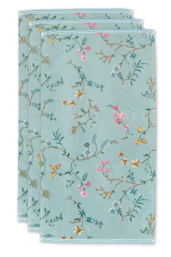 Badhanddoek Set/3 Les Fleurs 55X100 Cm
