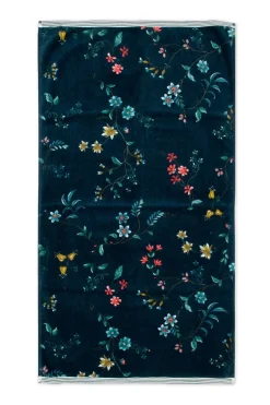 Badhanddoek Set/3 Les Fleurs Donker 55X100 Cm