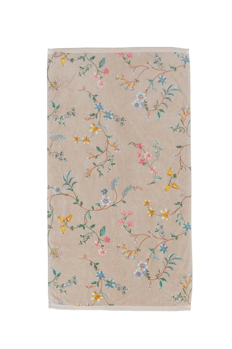 Badhanddoek Set/3 Les Fleurs 55X100 Cm