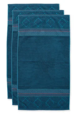 Badhanddoek Set/3 Soft Zellige Donker 55X100 Cm