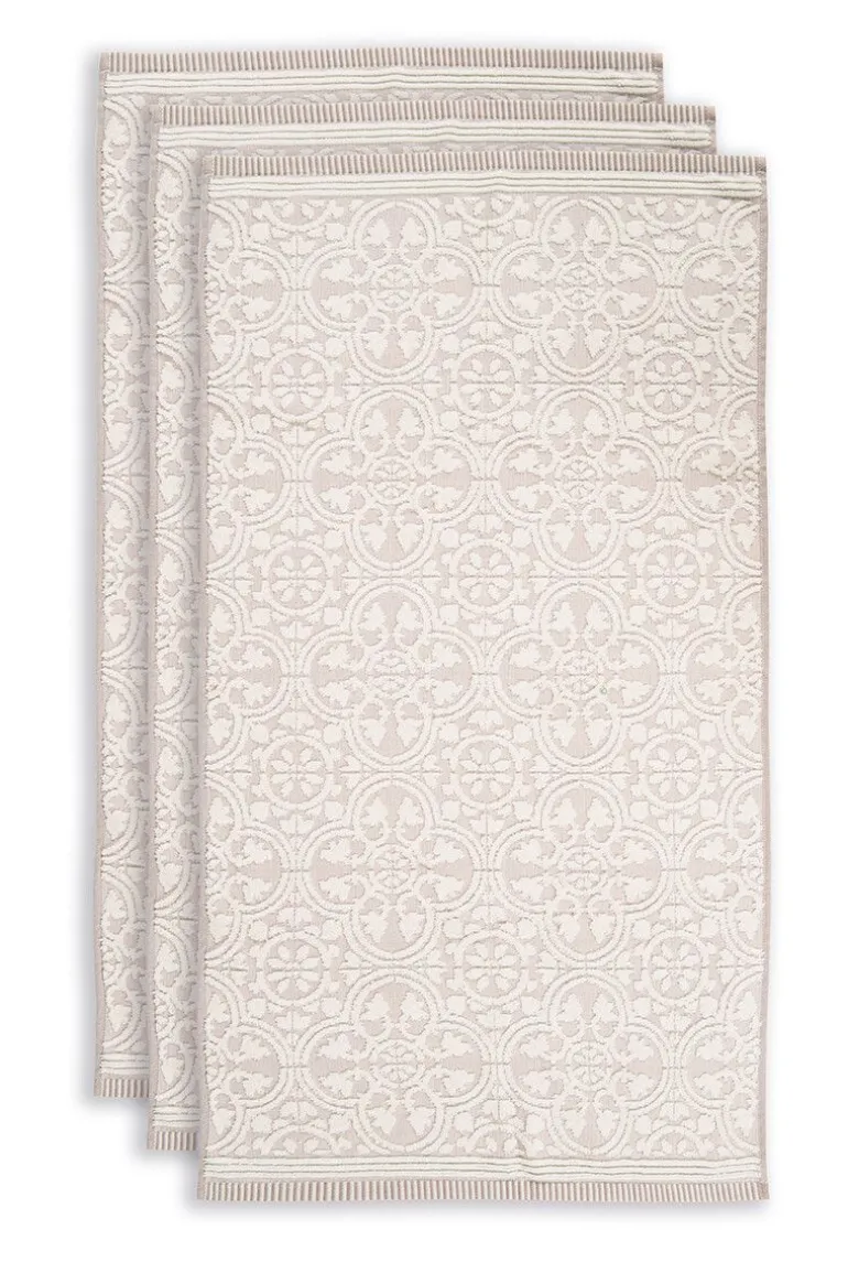 Badhanddoek Set/3 Tile De Pip 55X100 Cm