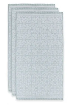 Badhanddoek Set/3 Tile De Pip Licht 55X100 Cm