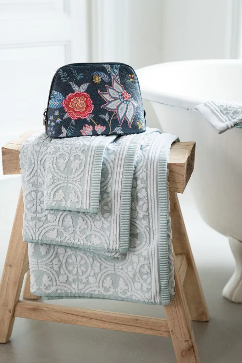 Badhanddoek Set/3 Tile De Pip Licht 55X100 Cm