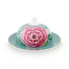 Blushing Birds Botervloot Rond Blue