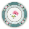 Blushing Birds Gebaksbord Blauw 17 Cm