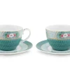 Blushing Birds Set/2 Cappuccino Kop & Schotel