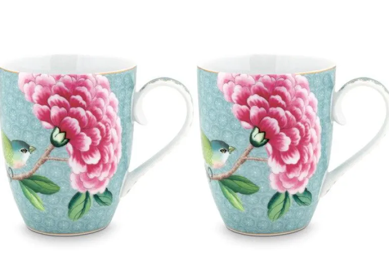 Blushing Birds Set/2 Mokken Groot