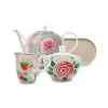Blushing Birds Thee Set/4 Khaki