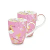Early Bird Set/2 Mokken Groot Roze
