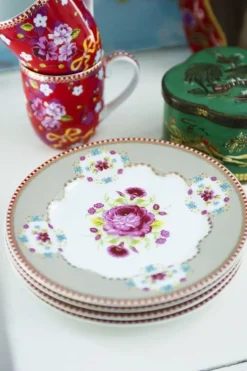 Floral Gebaksbord 17 Cm