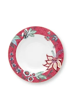 Flower Festival Diep Bord Donker 21.5 Cm