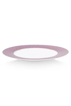 Flower Festival Dinerbord Rood/Lichtblauw 26.5 Cm