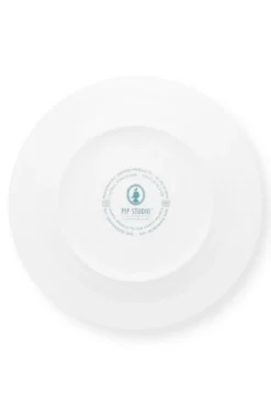 Flower Festival Dinerbord Rood/Lichtblauw 26.5 Cm