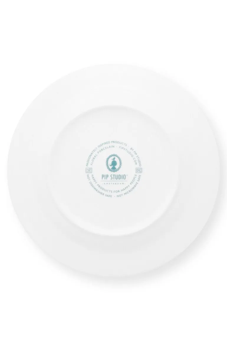Flower Festival Dinerbord Rood/Lichtblauw 26.5 Cm
