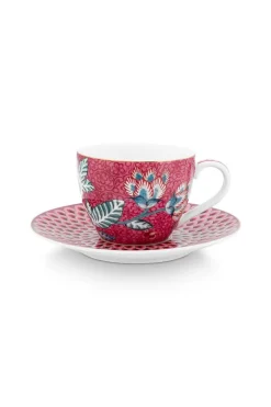 Flower Festival Espresso Kop & Schotel Donker