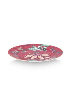 Flower Festival Gebaksbord Donker 17 Cm