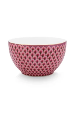 Flower Festival Kom Rood/Donker 9.5 Cm