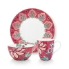 Flower Festival Ontbijt Set/3 Donker