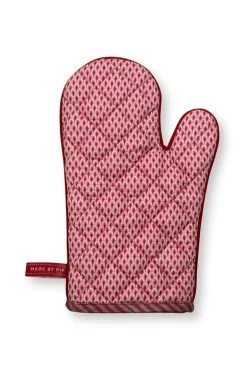 Flower Festival Oven Glove Dark Pink
