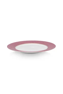 Flower Festival Set/4 Dinerborden Donker 26.5Cm