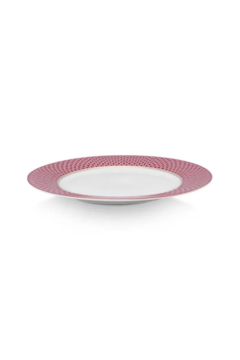 Flower Festival Set/4 Dinerborden Donker 26.5Cm