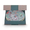 Flower Festival Set/4 Gebaksborden Licht 17Cm