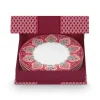 Flower Festival Set/4 Ontbijtborden Donker 21Cm