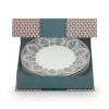Flower Festival Set/4 Ontbijtborden Licht 21Cm