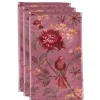 Gastendoek Set/3 Secret Garden Mauve 30X50Cm
