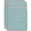 Gastendoek Set/3 Soft Zellige Blue 30X50 Cm
