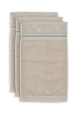 Gastendoek Set/3 Soft Zellige 30X50 Cm
