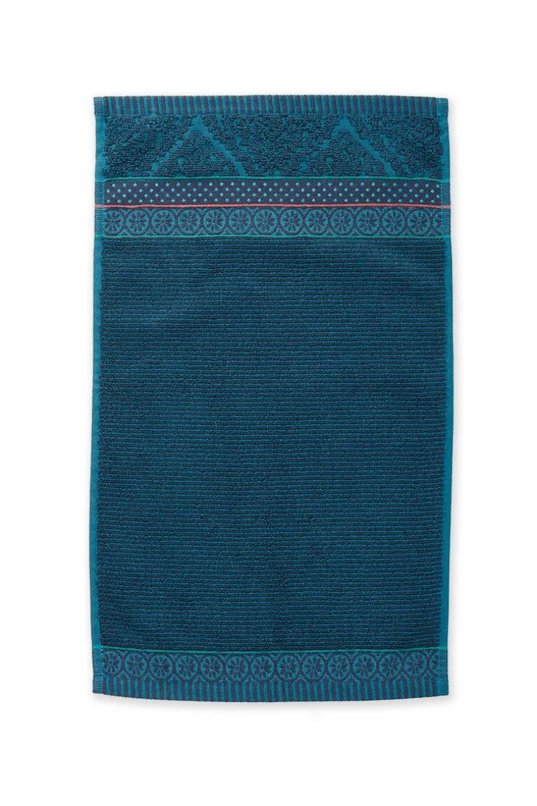 Gastendoek Set/3 Soft Zellige Donker 30X50 Cm