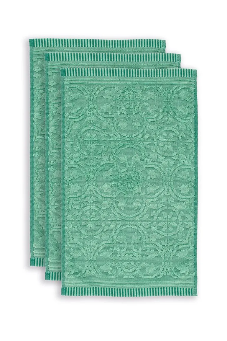 Gastendoek Set/3 Tile De Pip 30X50 Cm