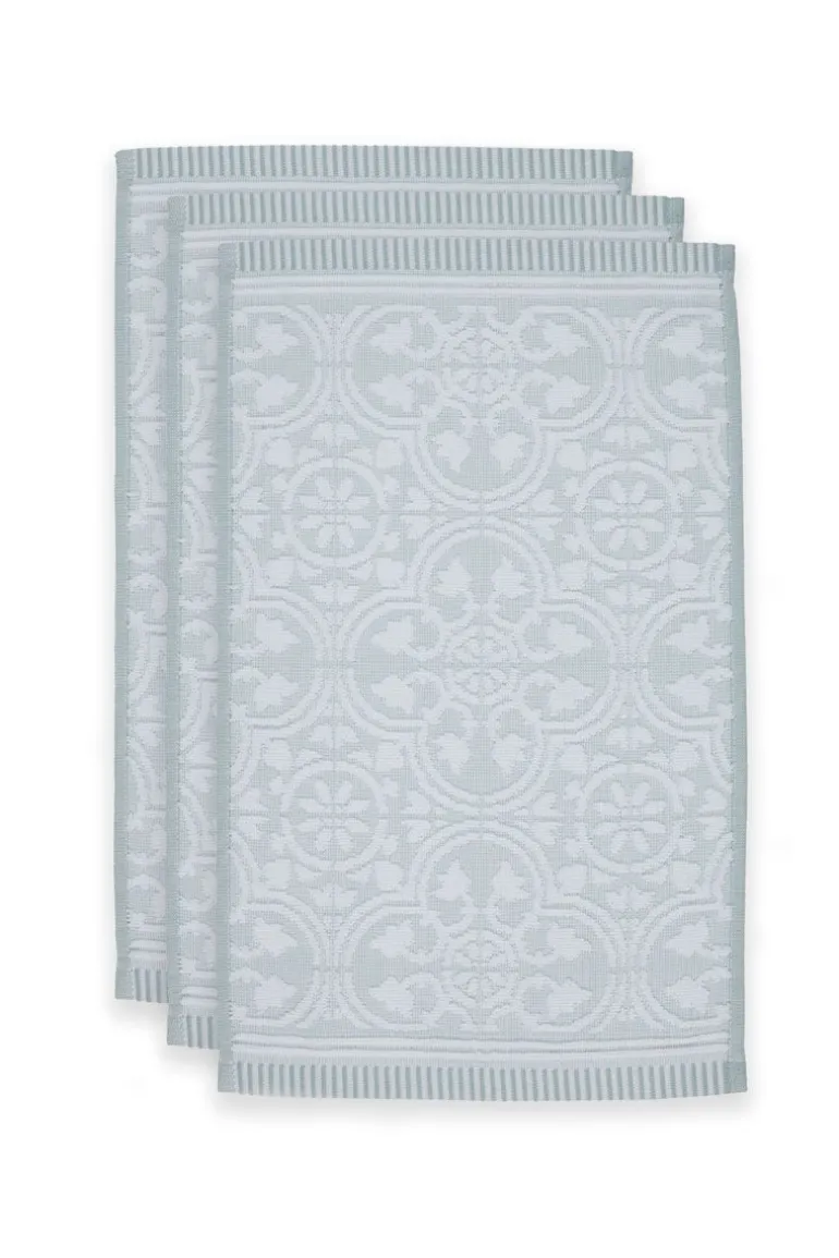 Gastendoek Set/3 Tile De Pip Licht 30X50 Cm