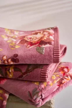 Grote Handdoek Secret Garden Mauve 70X140Cm