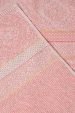 Grote Handdoek Soft Zellige Roze 70X140 Cm