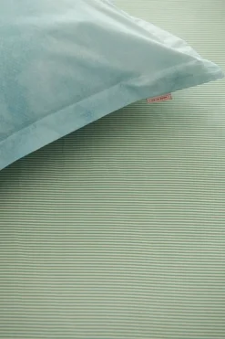 Hoeslaken Duo Stripe Khaki