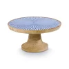 Houten Plateau Blauw 22 Cm