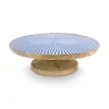 Houten Plateau Blauw 32 Cm