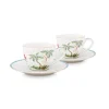 Jolie Set/2 Espresso Kop & Schotel Dots Gold