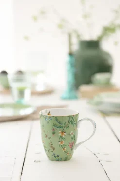 Jolie Set/2 Mokken Groot Bloemen