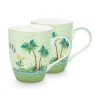 Jolie Set/2 Mokken Groot Gouden Stippen