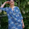 Jurk Flora Firenze Kobalt