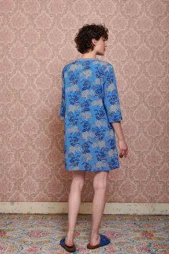 Jurk Flora Firenze Kobalt