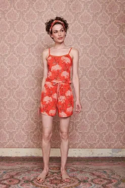 Korte Broek Flora Firenze Koraal