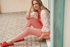 Lange Broek Little Sumo Stripe Koraal