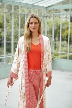 Lange Broek Little Sumo Stripe Koraal