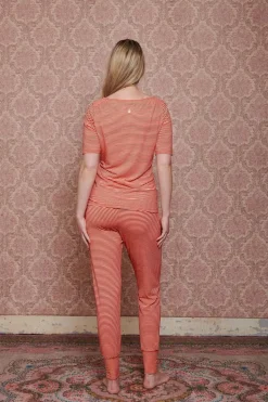 Lange Broek Little Sumo Stripe Koraal